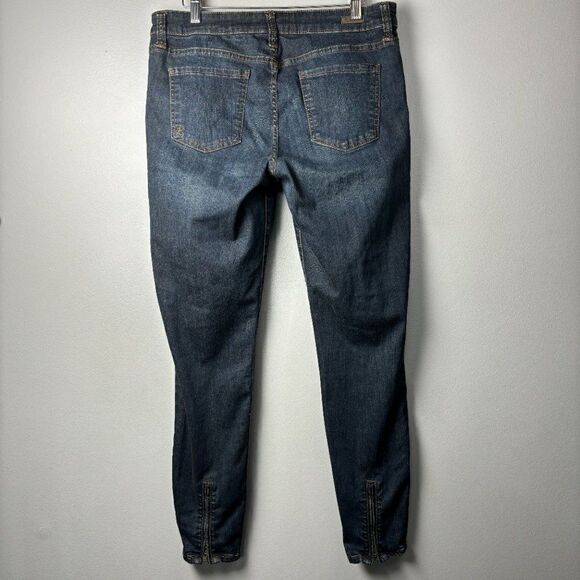 Kut From the Kloth Skinny Jeans with Zippers on the Ankles Size 10 - Picture 3 of 10
